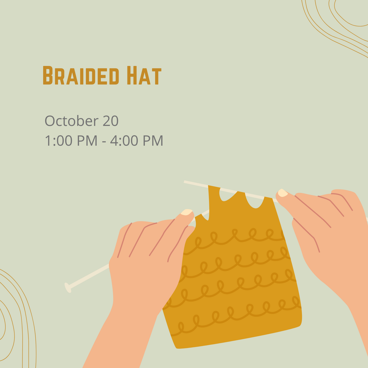 October Class | Braided Hat