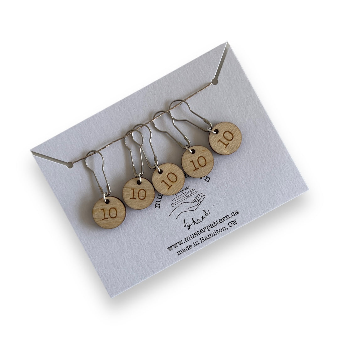 Load image into Gallery viewer, muster.pattern | Numbered Stitch Markers
