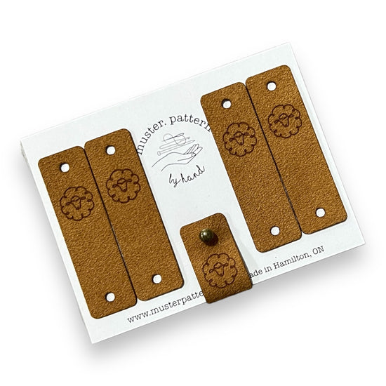 muster.pattern | Faux Leather Tags with Rivets