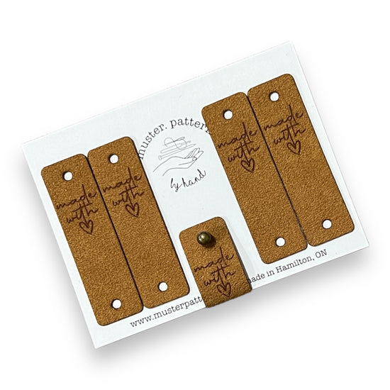 muster.pattern | Faux Leather Tags with Rivets