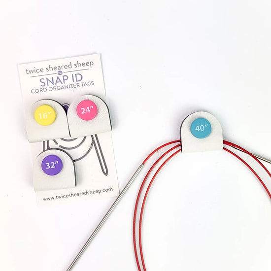 Twice Sheared Sheep Snap ID Cord Organizer Tags