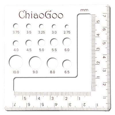 ChiaoGoo Swatch and Needle Gauge