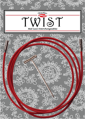 ChiaoGoo Twist Red Cables | Large