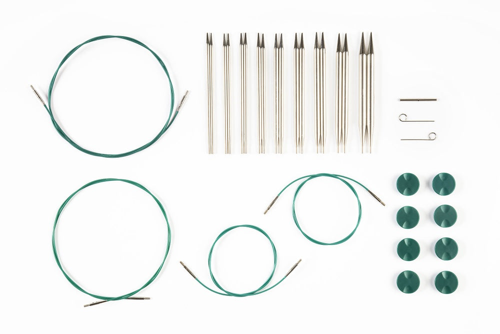 Knit Picks Nickel Plated Interchangeable Circular Needle Set